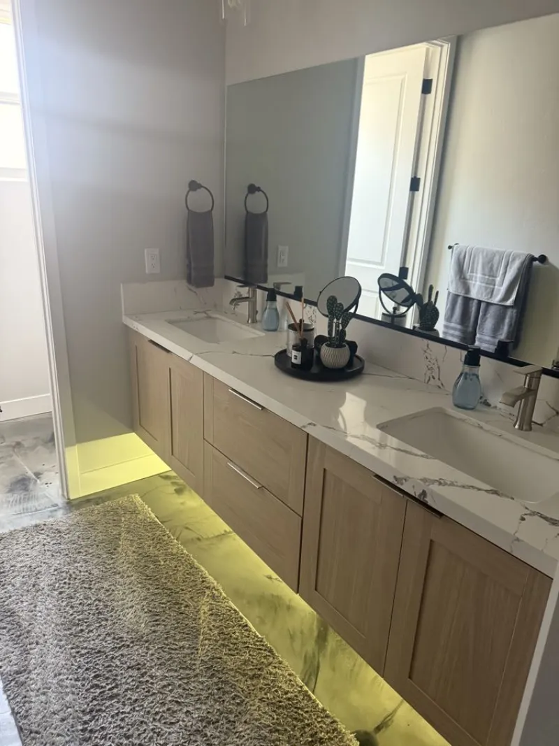 Bathroom remodel plumbing rough-in